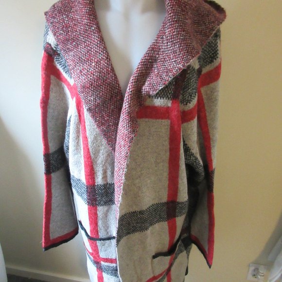 Joseph A Hoodie Plaid  SZ 1X or 2XL - Picture 1 of 7